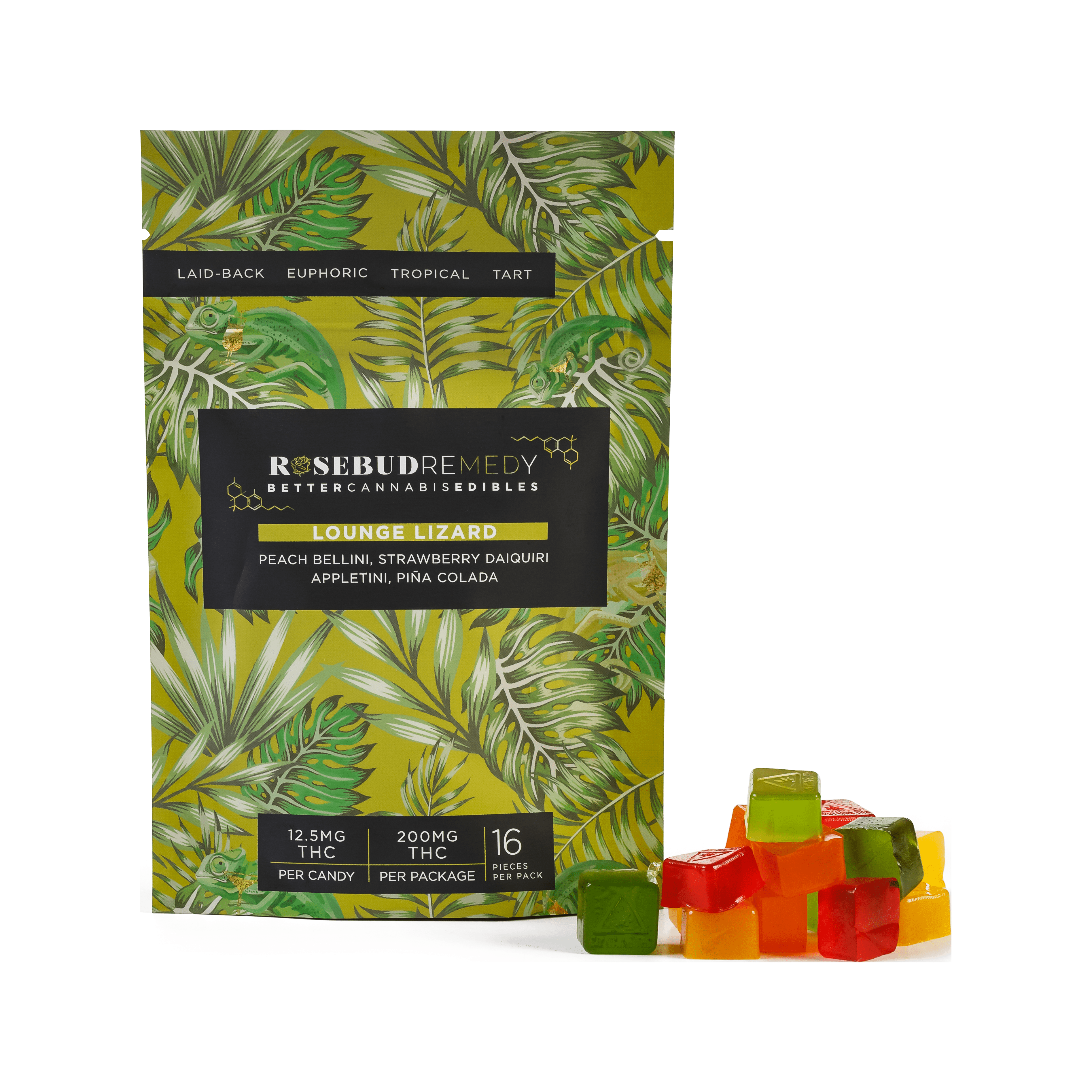 Rosebud Remedy Lounge Lizard Gummy Edibles THC 1